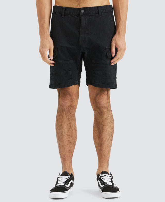 Kiss Chacey Salem Cargo Short - Overdyed Black BLACK