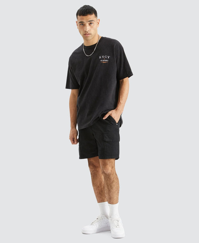 Kiss Chacey Saxon Ripstop Cargo Shorts Black