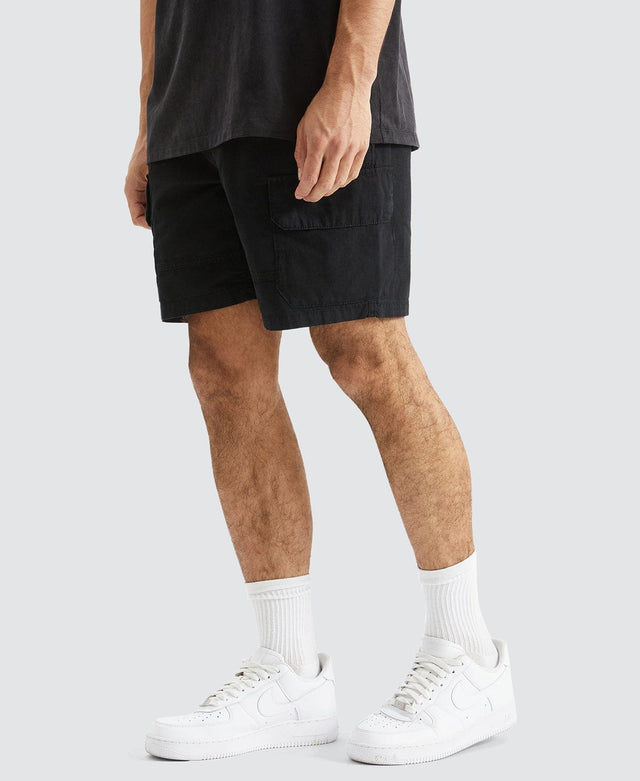 Kiss Chacey Saxon Ripstop Cargo Shorts Black