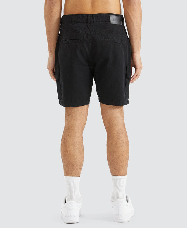 Kiss Chacey Saxon Ripstop Cargo Shorts Black