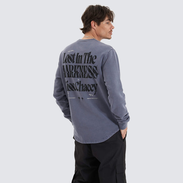 Kiss Chacey Seraph Heavy Sweater Pigment Night Shadow