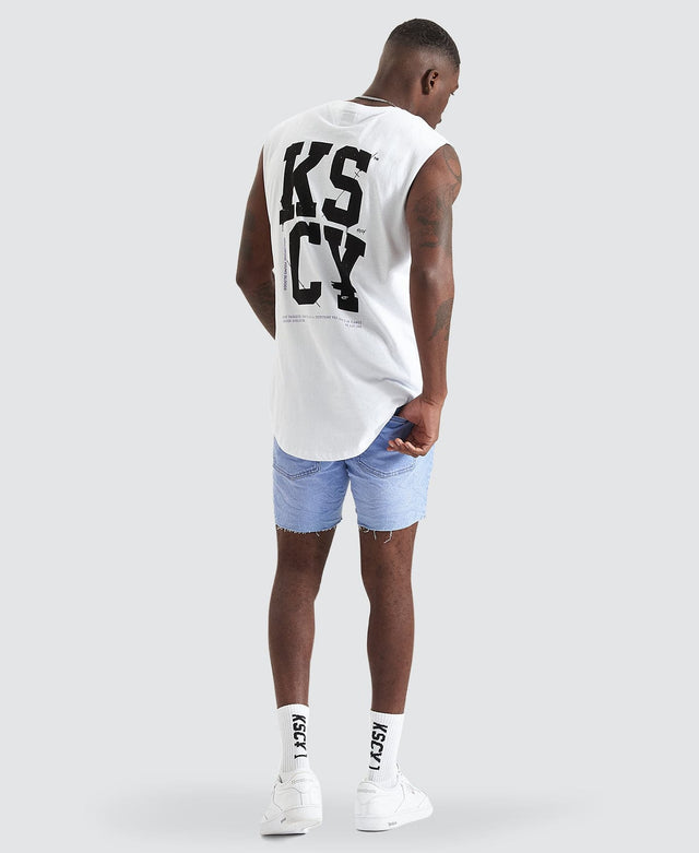 Kiss Chacey Supreme Dual Curved Muscle Tee Optical White