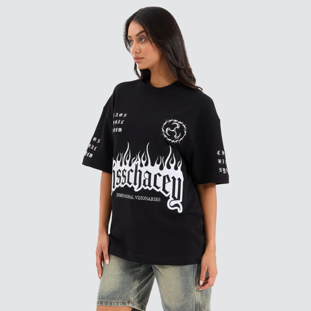 Kiss Chacey System Loopback Street Tee Jet Black