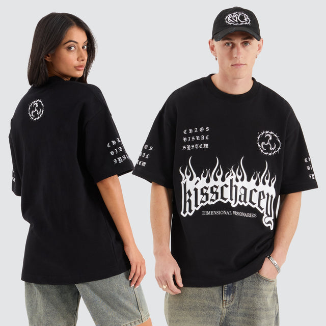 Kiss Chacey System Loopback Street Tee Jet Black