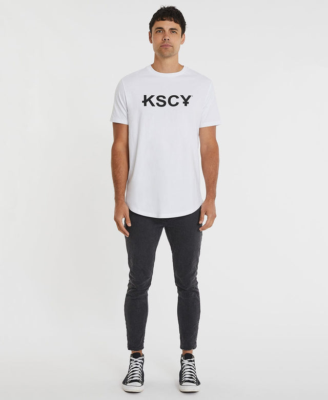 Kiss Chacey Thunderstorm Dual Curved Tee - Optical White WHITE