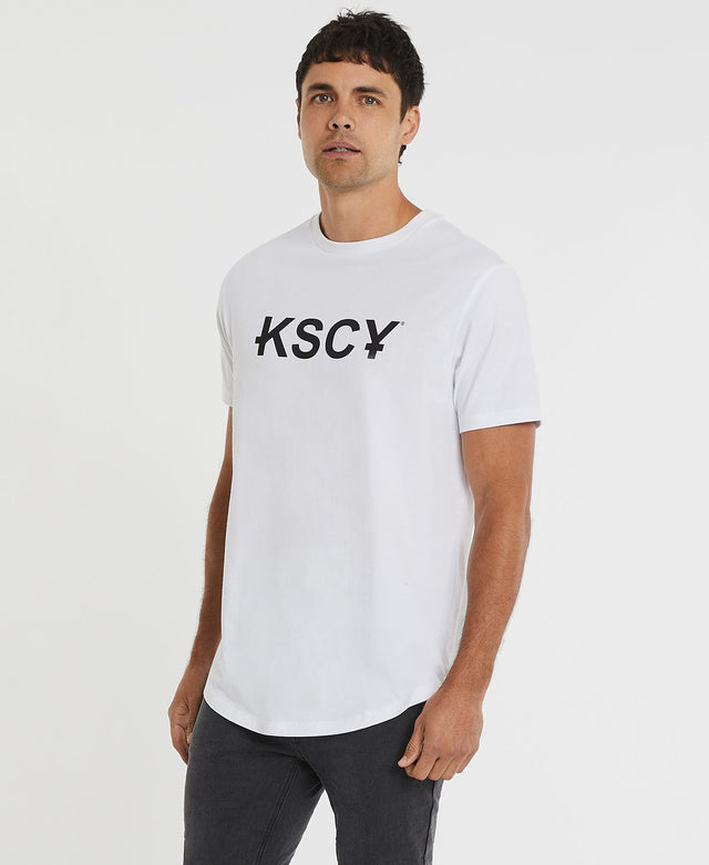 Kiss Chacey Thunderstorm Dual Curved Tee - Optical White WHITE