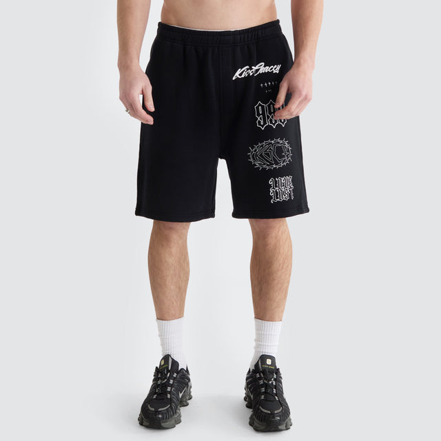 Kiss Chacey Unthought Track Short Anthracite Black