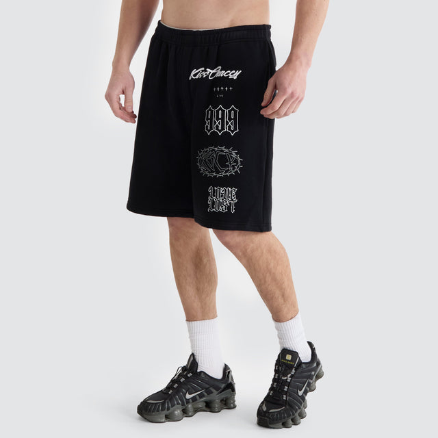 Kiss Chacey Unthought Track Short Anthracite Black