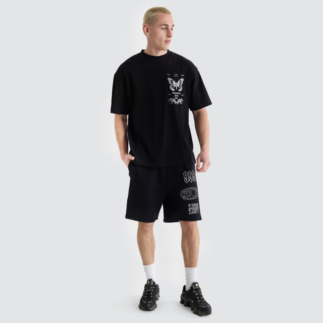Kiss Chacey Unthought Track Short Anthracite Black