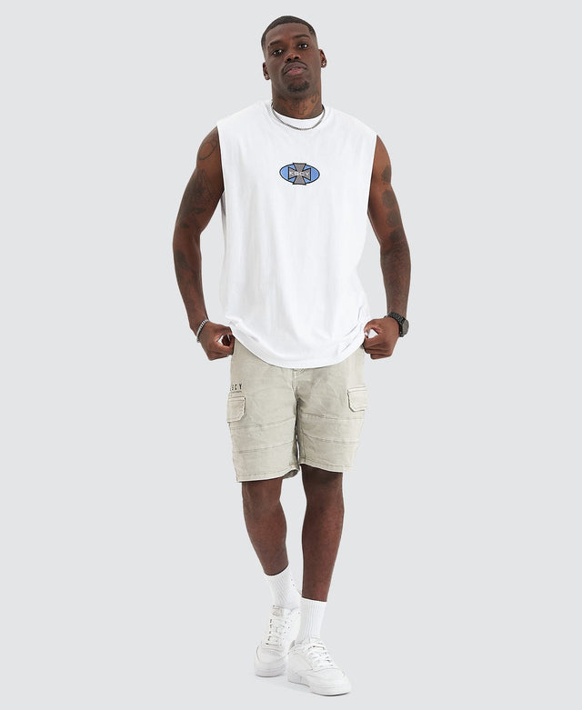 Kiss Chacey Wicked Relaxed Fit Muscle Tee Optical White