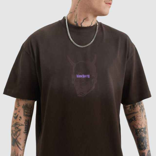 Kiss Chacey Witchcraft Sunbleached Tee Dark Charcoal