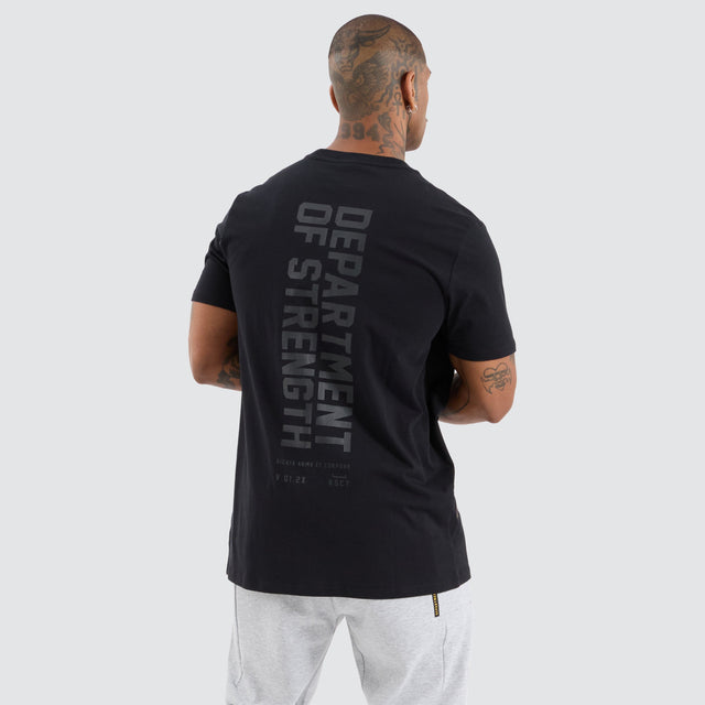 model wears Glide Active Tee Jet Black T-Shirts Black - image 2