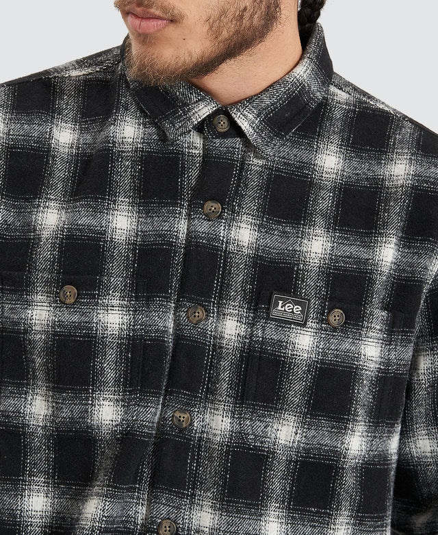 Lee Jeans LEE TRADE SHIRT - BLACK METAL BLACK