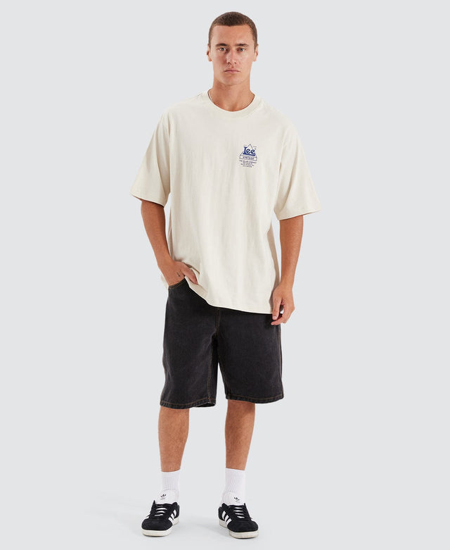 model wears Location Baggy T-Shirt Ecru T-Shirts Cream - image 5