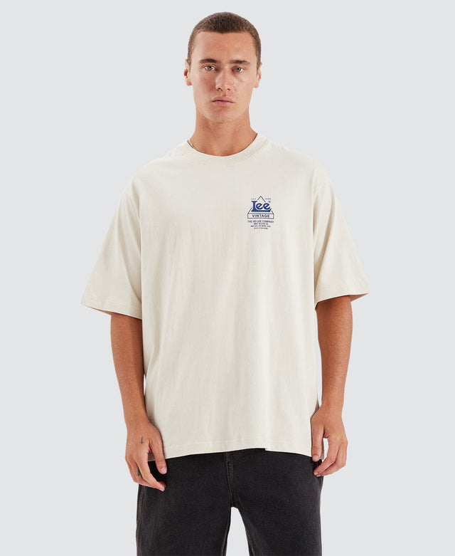 Lee Jeans Location Baggy T-Shirt Ecru