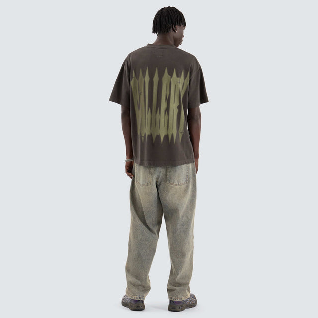 model wears Eye Heavy Street Tee Pigment Raven T-Shirts Grey - image 6