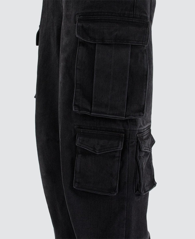 Mind Gallery Galaxy Cargo Pants - Washed Black BLACK