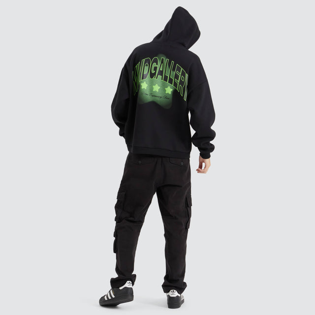 Mind Gallery Liquid Extra Heavy Street Hoodie Jet Black