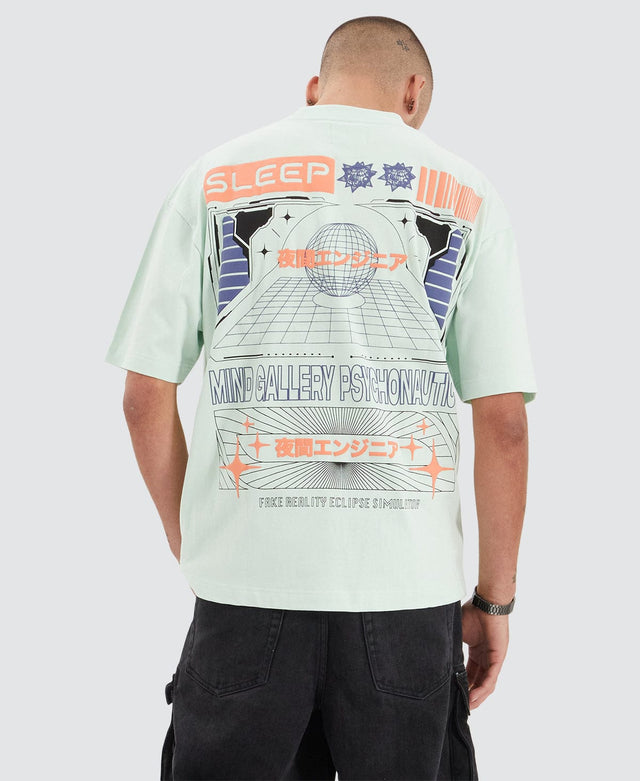 Mind Gallery Loading Extra Heavy Street Fit Tee Mint