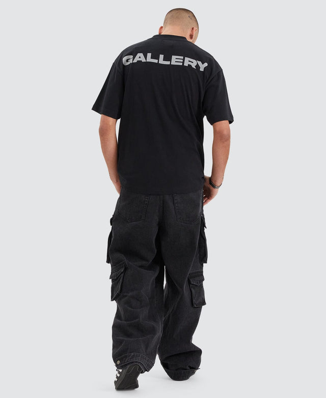 Mind Gallery Metal Extra Heavy Street Fit Tee Anthracite Black