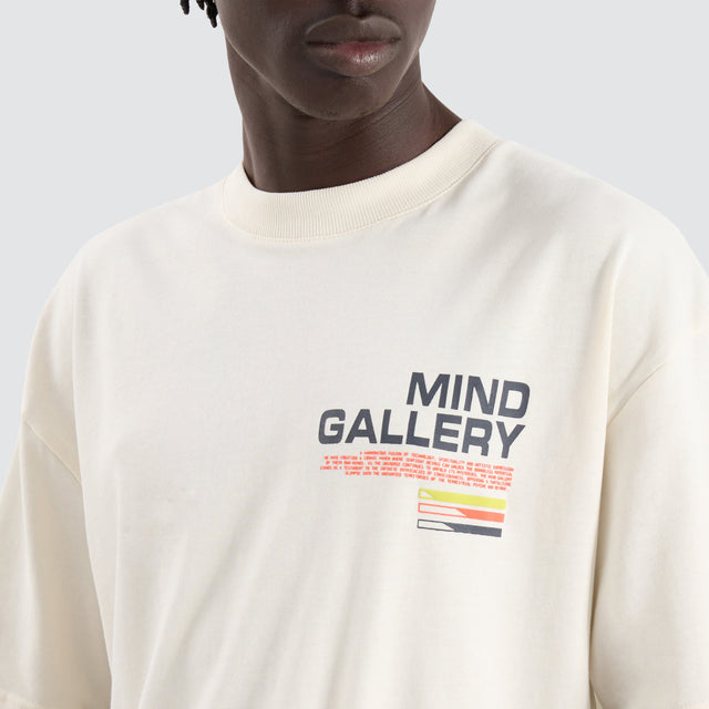 model wears Reality Heavy Street Tee Tofu T-Shirts Cream - image 6