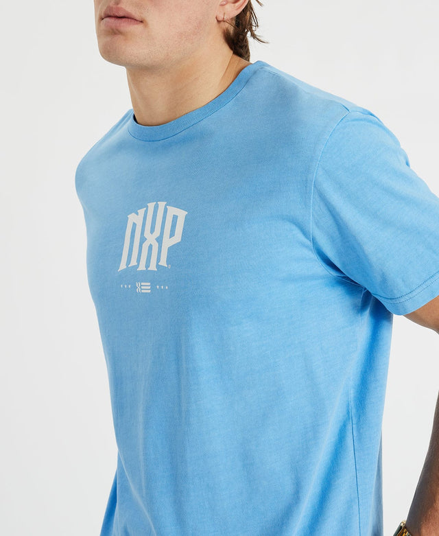 Nena and Pasadena Allegiance Tee Pigment Azure Blue