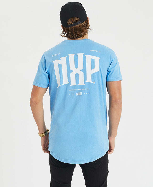 Nena and Pasadena Allegiance Tee Pigment Azure Blue