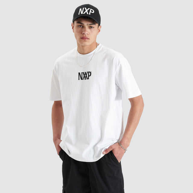 model wears Arctic Heavy Box Fit Tee Optical White T-Shirts White - image 2