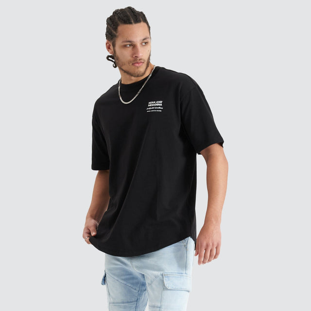 Nena and Pasadena Compound Tee Jet Black