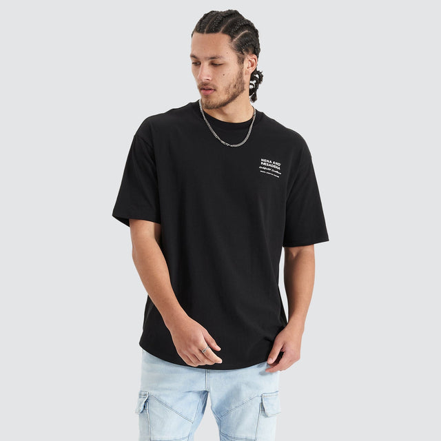 Nena and Pasadena Compound Tee Jet Black
