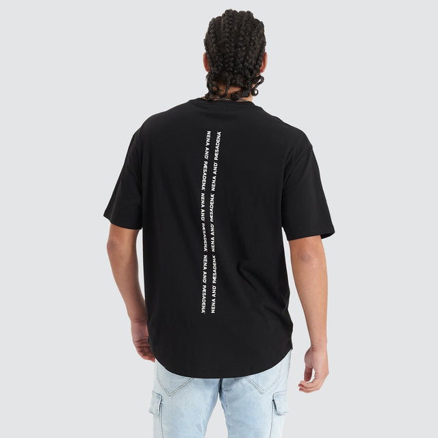 Nena and Pasadena Compound Tee Jet Black