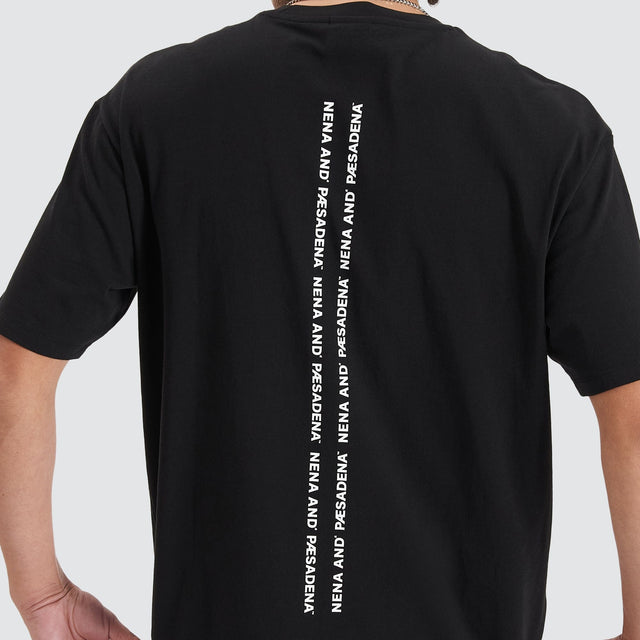 Nena and Pasadena Compound Tee Jet Black