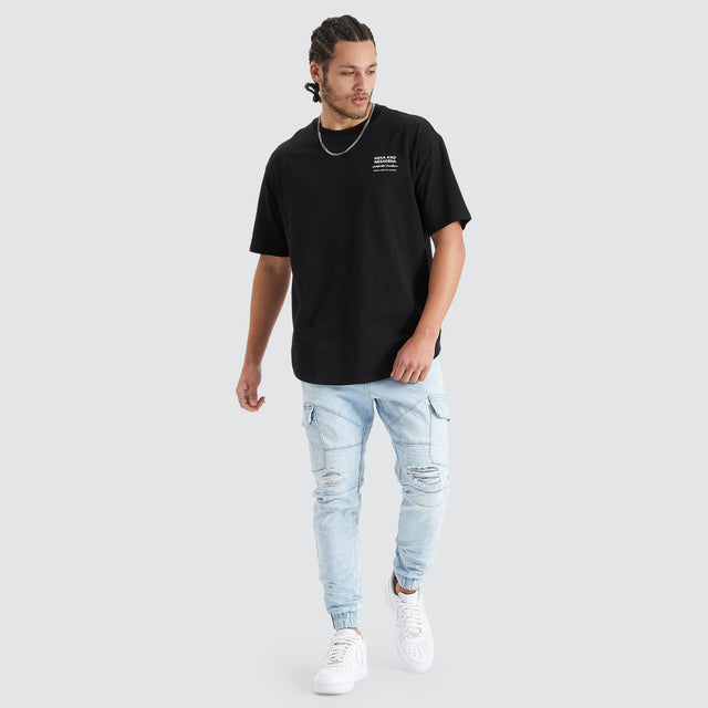 Nena and Pasadena Compound Tee Jet Black
