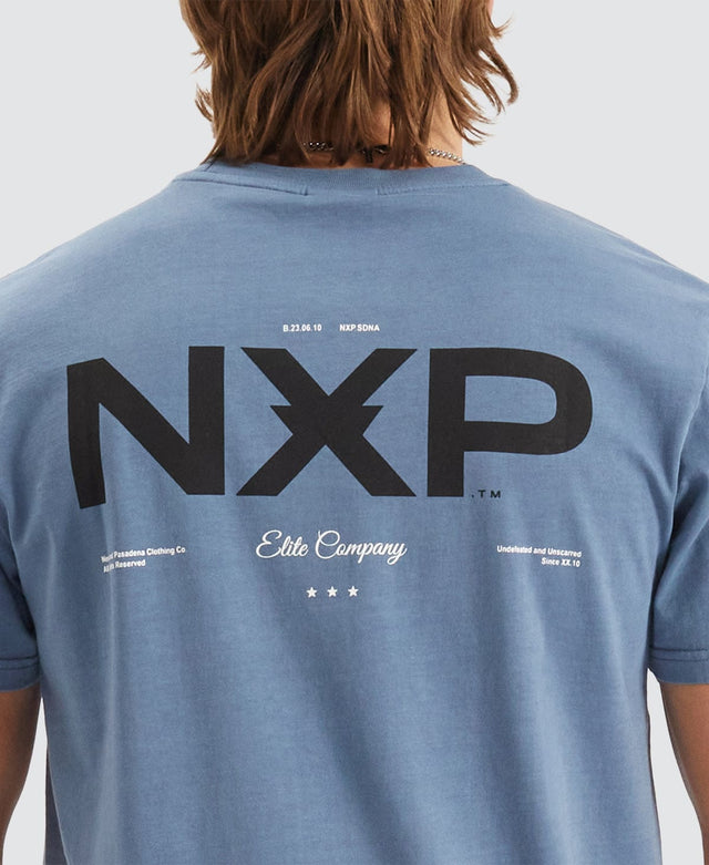 Nena and Pasadena Compound Tee Pigment China Blue