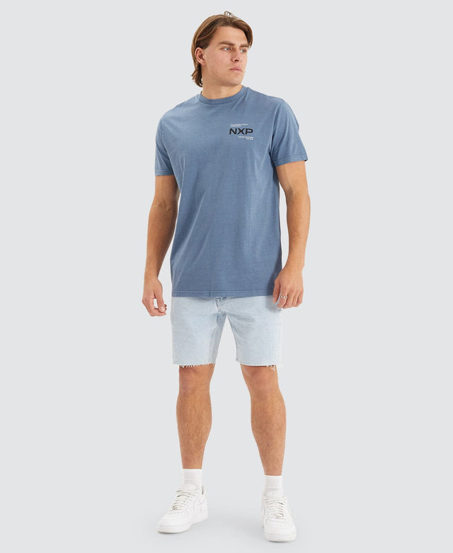 Nena and Pasadena Compound Tee Pigment China Blue