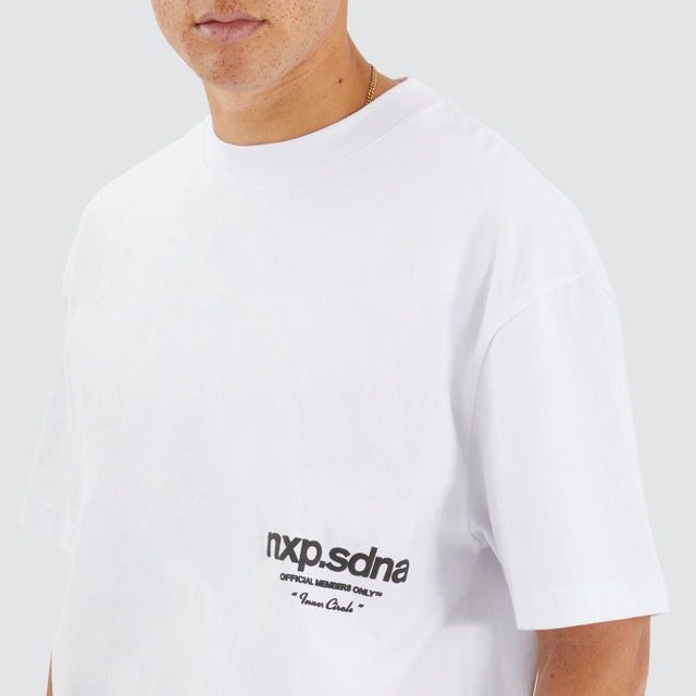 model wears Contagent Street Tee Optical White T-Shirts White - image 5
