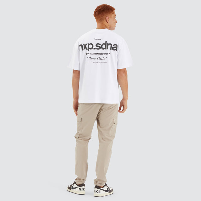 model wears Contagent Street Tee Optical White T-Shirts White - image 4