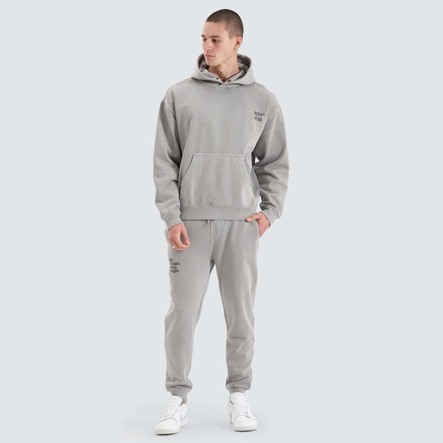 Nena and Pasadena Core Line Heavy Box Fit Hoodie Pigment Alloy