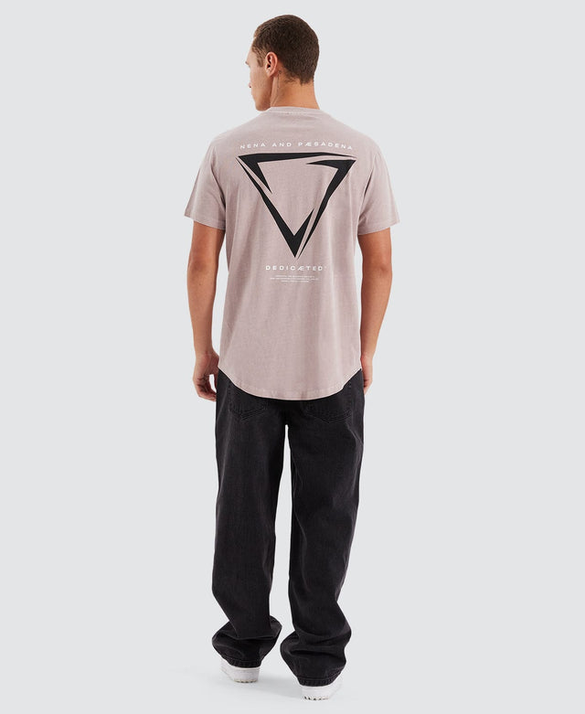 Nena and Pasadena Downforce Dual Curved Tee Pigment Etherea