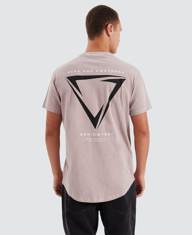 Nena and Pasadena Downforce Dual Curved Tee Pigment Etherea