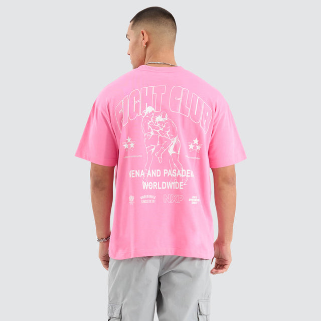 Nena and Pasadena Fight Club Raptor Tee Pink