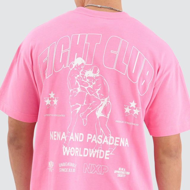 Nena and Pasadena Fight Club Raptor Tee Pink