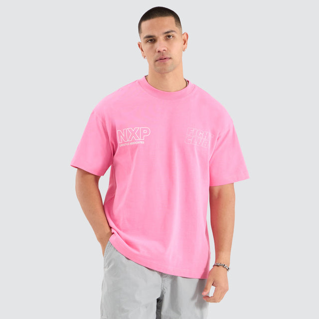 Nena and Pasadena Fight Club Raptor Tee Pink