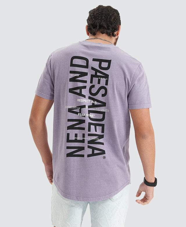 Nena and Pasadena Friction Tee Pigment Purple Ash