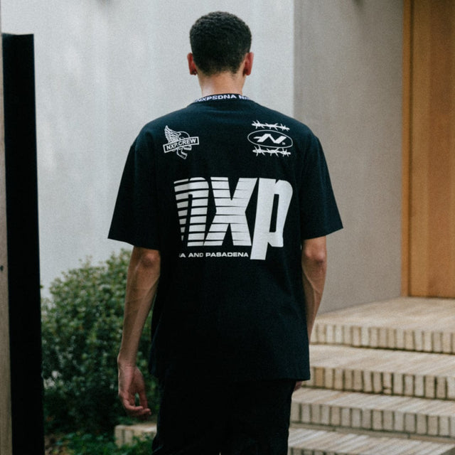 model wears Ionic Heavy Box Fit Tee Jet Black T-Shirts Black - image 1