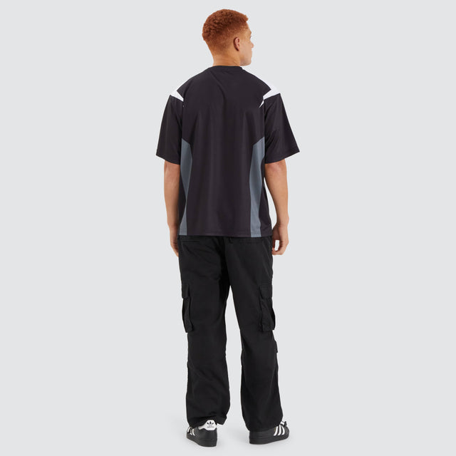 model wears Major Football Jersey Jet Black T-Shirts Black - image 4