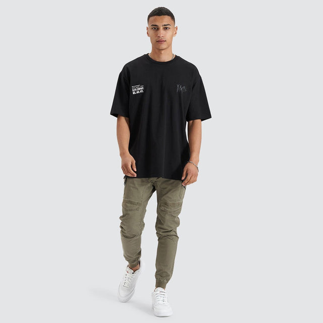 Nena and Pasadena Never Heavy Tee Jet Black