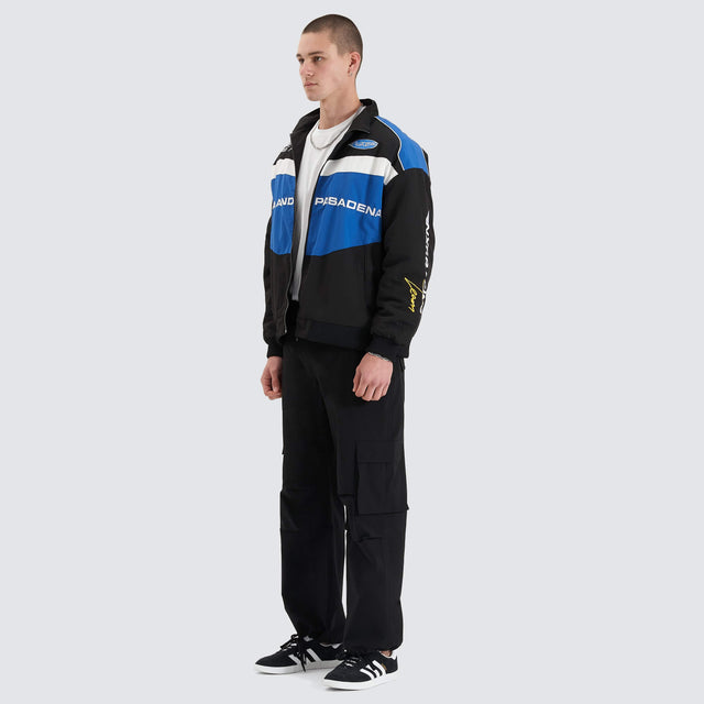 model wears Pure Function Biker Jacket Jet Black Jackets Black - image 8