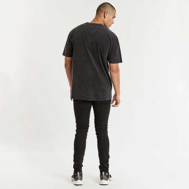 Nena and Pasadena Red Thunder Tee Mineral Black