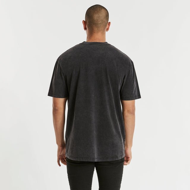 Nena and Pasadena Red Thunder Tee Mineral Black